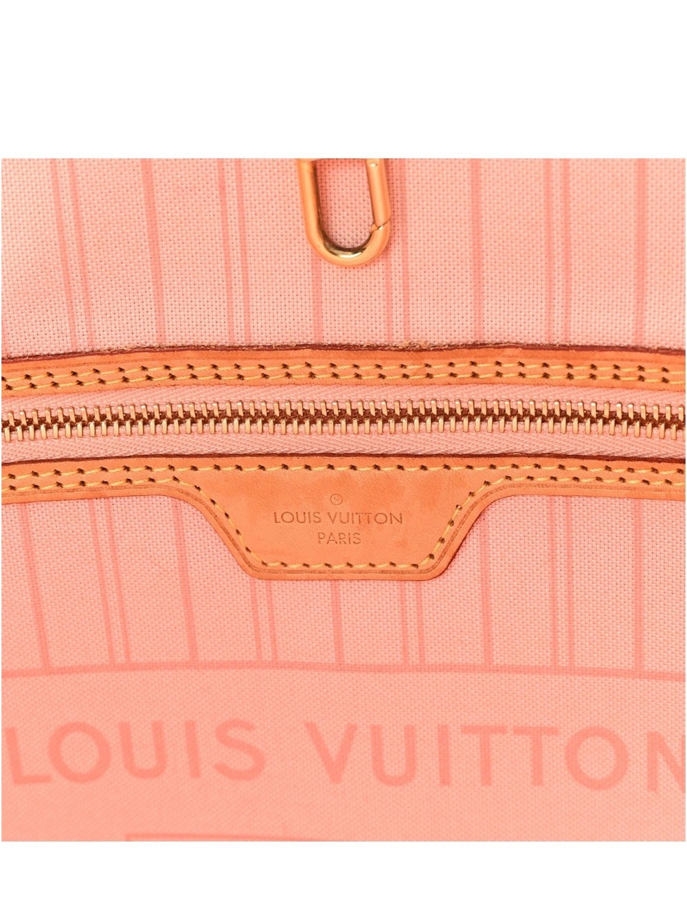 Louis Vuitton Pink & Cream Damier Azur Graffiti Neverfull Tote - Picture 5 of 11